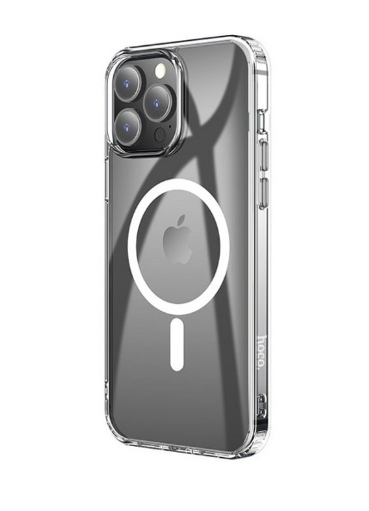 Накладка для_Apple-- iPhone 12 PRO Max_1.111_TPU HOCO 1.5mm_MagSafe_прозрачный_глянцевый