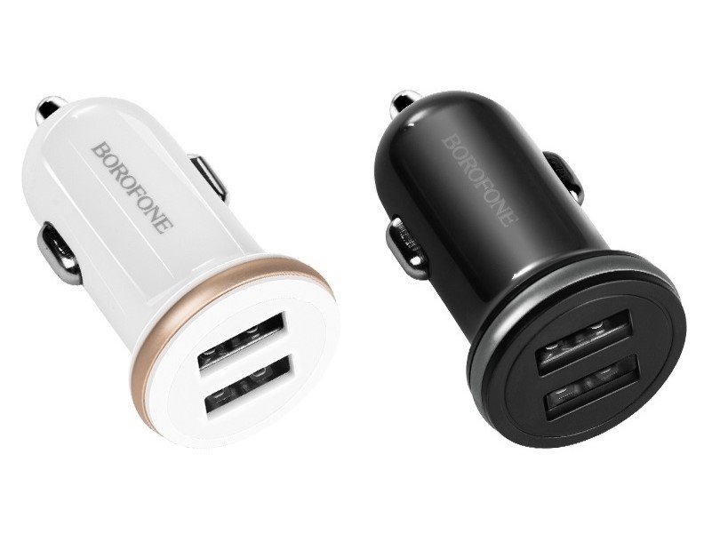 УЗУ_Блок авто_выходы USB 2100 mA/USB 2100 mA_Borofone_BZ5_черный