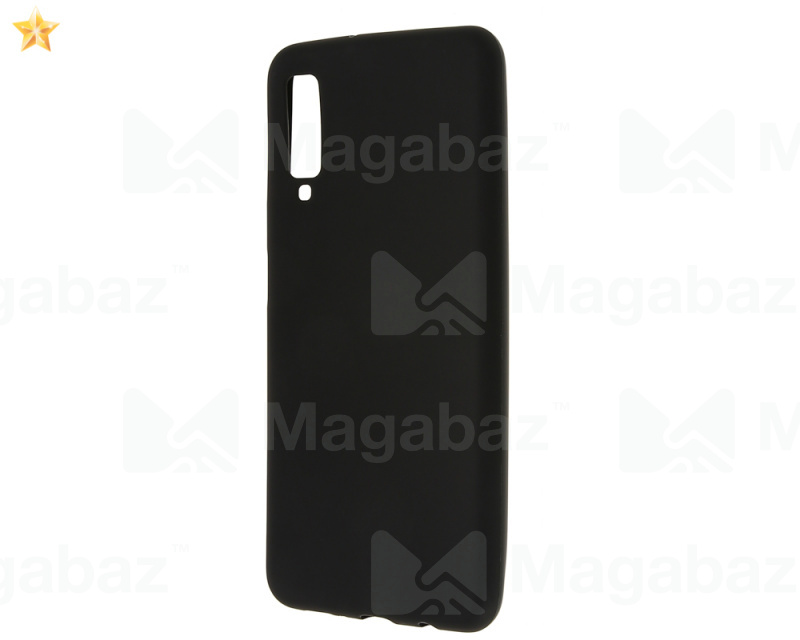 Накладка для_Samsung-- A7 (2018)_1.205_TPU mate_черный_1.2mm
