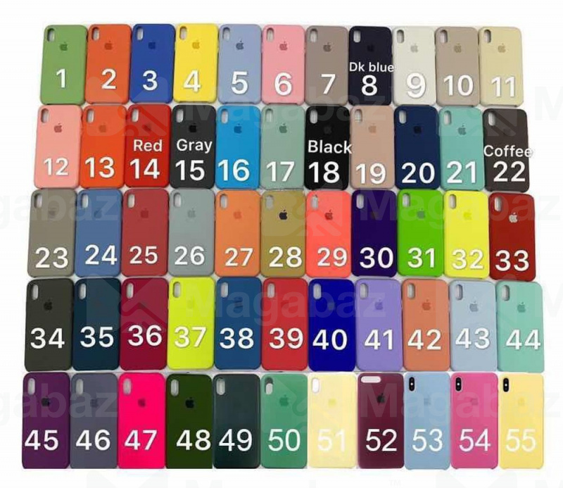 Накладка для_Apple-- iPhone Xr_1.100_Silicone Case_зеленый-темно_49