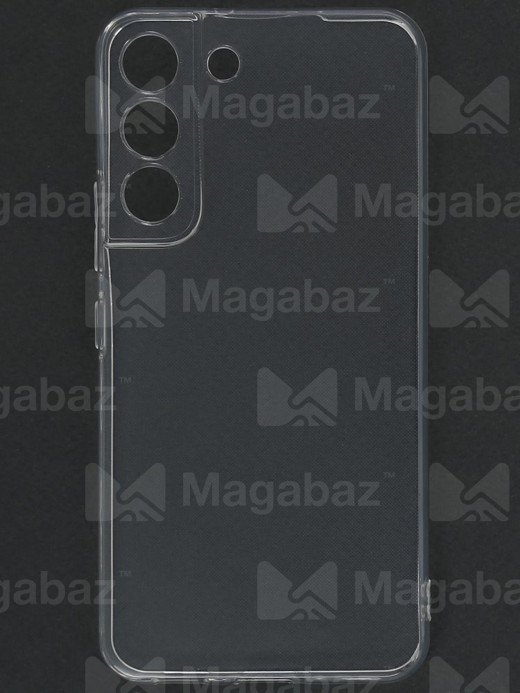 Накладка для_Samsung-- S22_1.146-1_TPU mp 1mm_с ЗАЩИТОЙ камеры_прозрачный_глянцевый