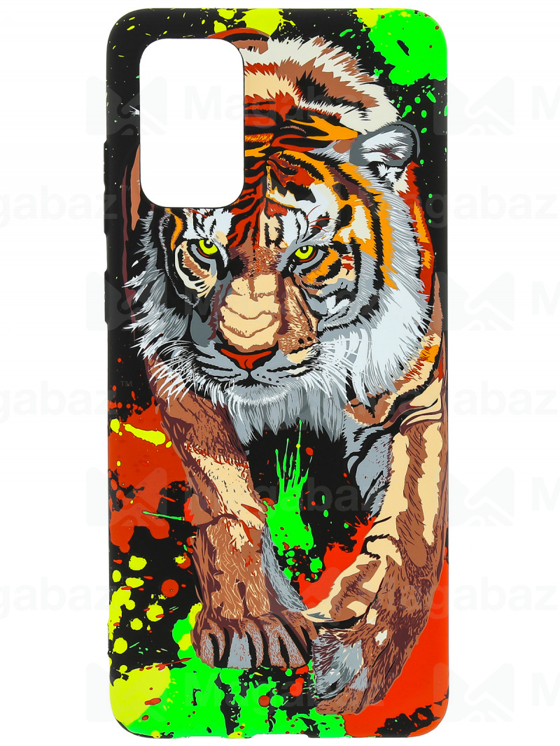 Накладка для_Samsung-- S20 Plus_1.095_Helsen_животные_D6_тигр идет