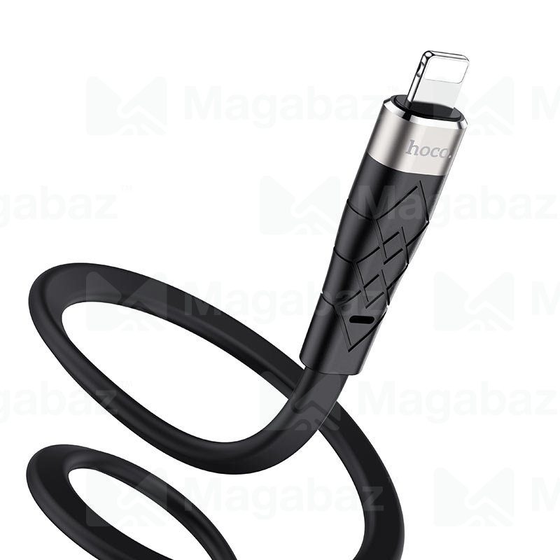 USB-кабель_Apple-- Lightning_HOCO_X53_TPU_плоский_черный_1м