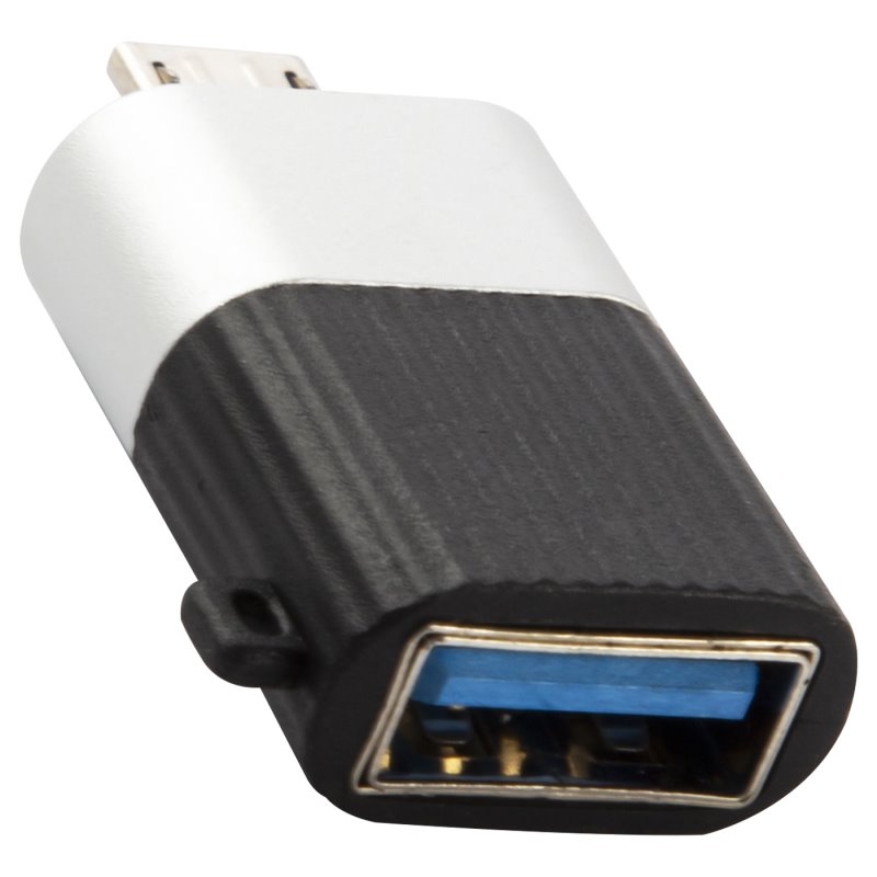 Переходник_USB - micro usb_Red Line_до 3А_черный-серебристо