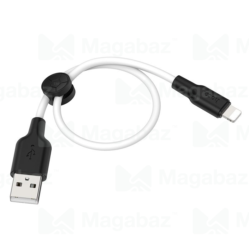 USB-кабель_Apple-- Lightning_HOCO_X21 Plus_силиконовый_белый_0,5м