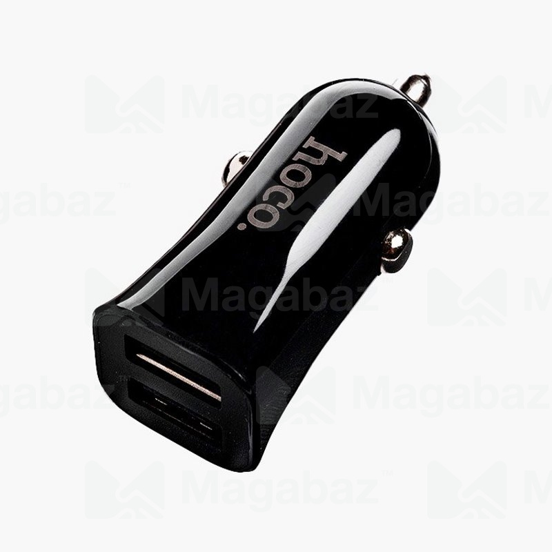УЗУ_Блок авто_выходы USB 2400 mA/USB 2400 mA_HOCO_Z12_черный