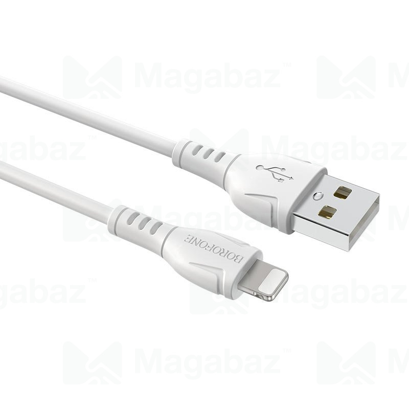 USB-кабель_Apple-- Lightning_Borofone_BX51_TPU_белый_1м