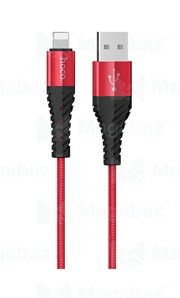 USB-кабель_Apple-- Lightning_HOCO_X38_в переплете_красный_0,25м