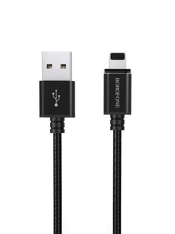 USB-кабель_Apple-- Lightning_Borofone_BU1_магнитный_в переплете_черный_1,2м