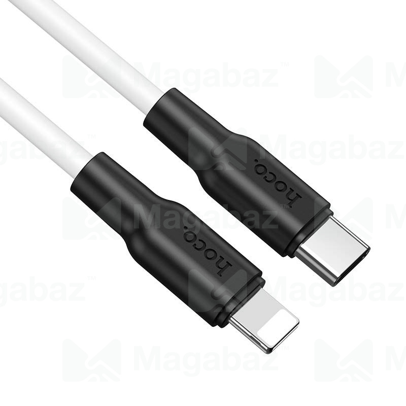 USB-кабель_Apple-- Lightning_HOCO_X21 Plus_силиконовый_белый_1м