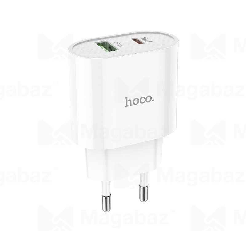 УЗУ блок-сеть_выходы USB Type-C 3000 mA/USB 3000 mA_HOCO_C95A_белый