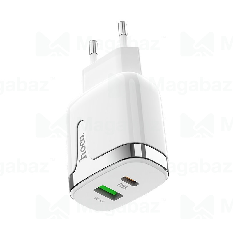 УЗУ блок-сеть_выходы USB Type-C 2500 mA/USB 3000 mA_HOCO_C79A_белый