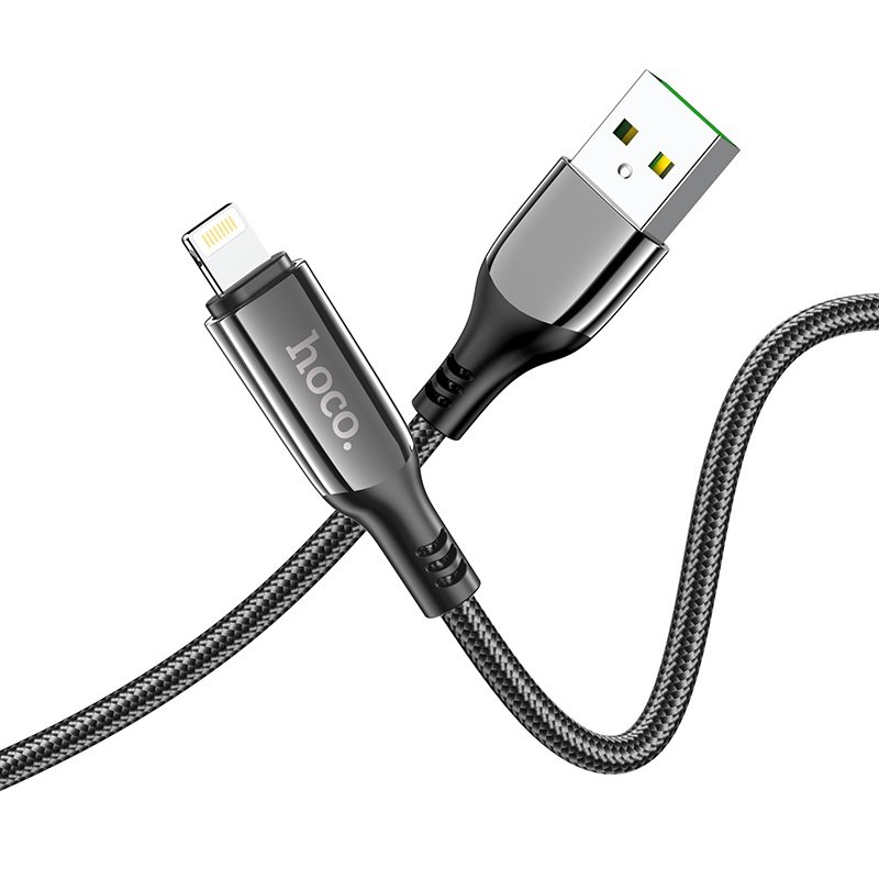 USB-кабель_Apple-- Lightning_HOCO_S51_в переплете_черный_1,2м