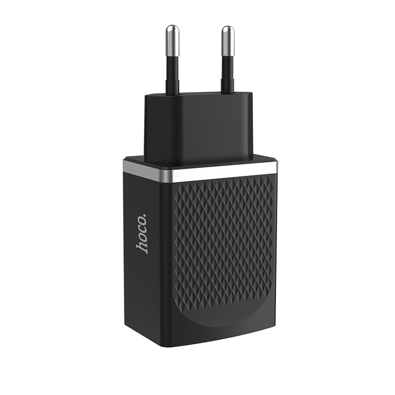 УЗУ блок-сеть_выход USB 3000 mA_HOCO_C42A_черный